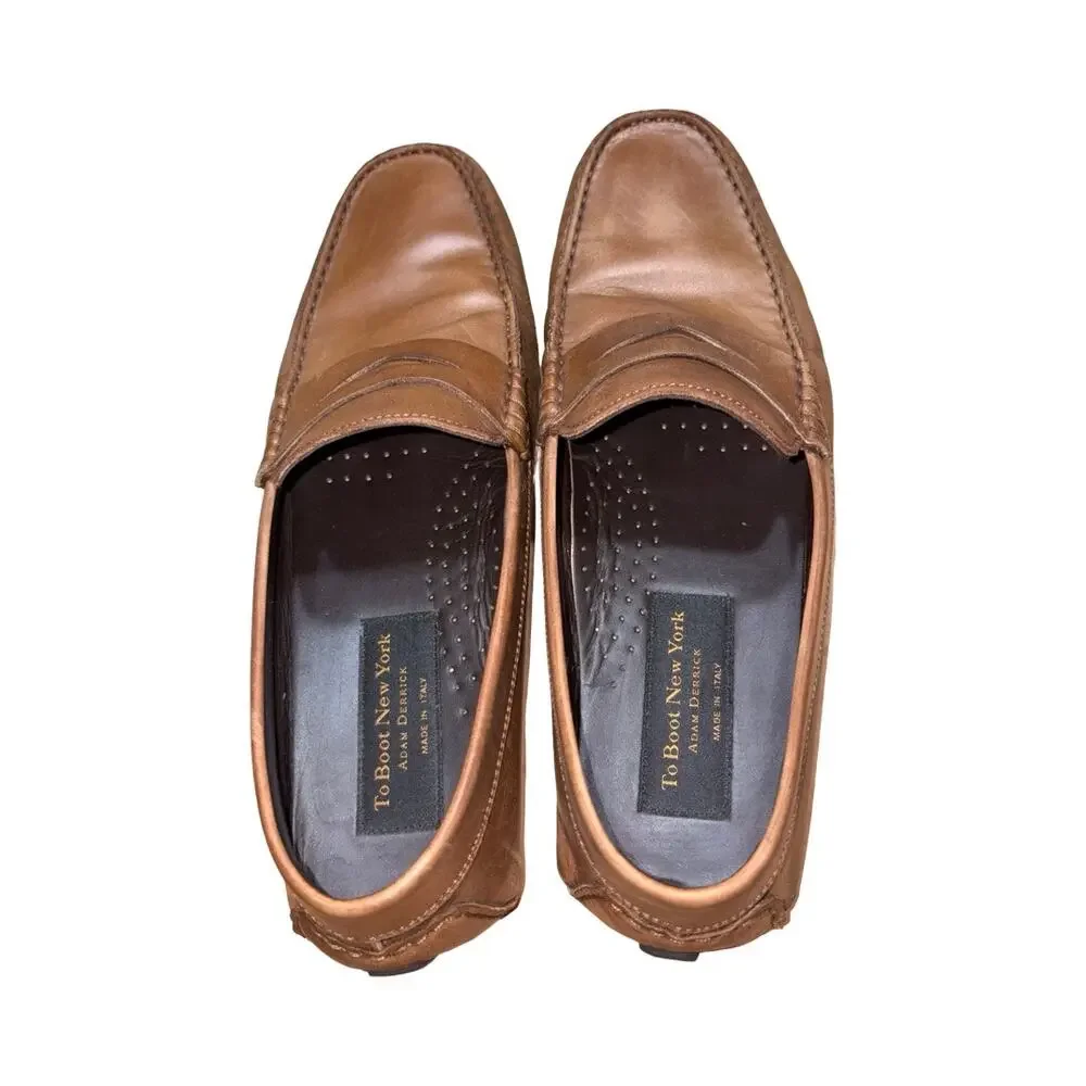 To Boot New York Adam Derrick Brown Leather Penny Loafers   Size: 11
